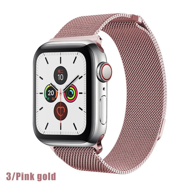 Stainless Steel Milanese Mesh Apple Watch Band