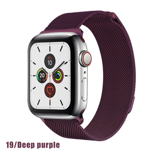 Stainless Steel Milanese Mesh Apple Watch Band