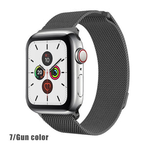 Stainless Steel Milanese Mesh Apple Watch Band