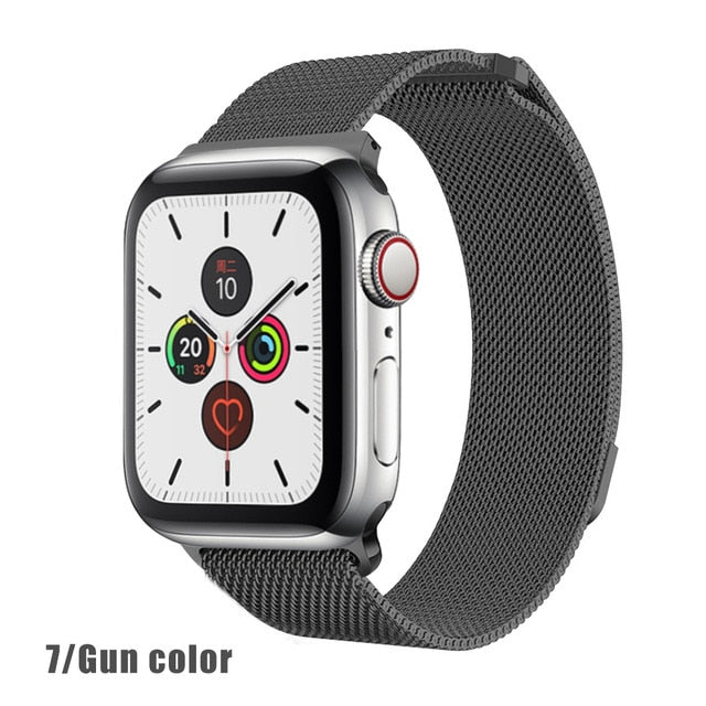 Stainless Steel Milanese Mesh Apple Watch Band