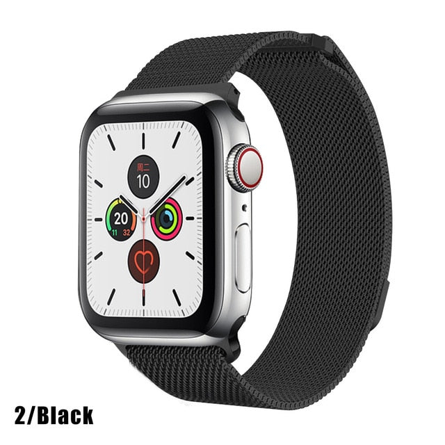 Stainless Steel Milanese Mesh Apple Watch Band