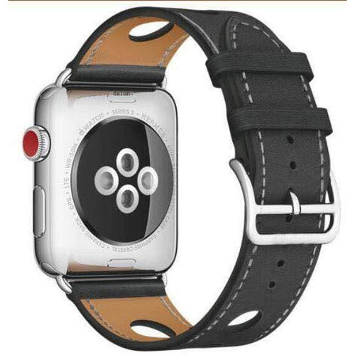 Extra Hole Genuine Leather Apple Watch Band