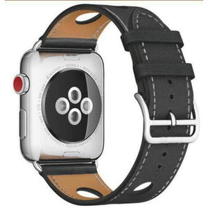 Extra Hole Genuine Leather Apple Watch Band