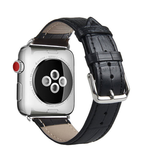 Alligator Genuine Leather Apple Watch Band