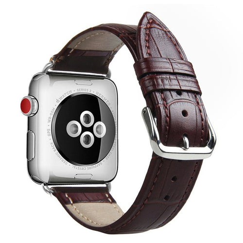 Alligator Genuine Leather Apple Watch Band